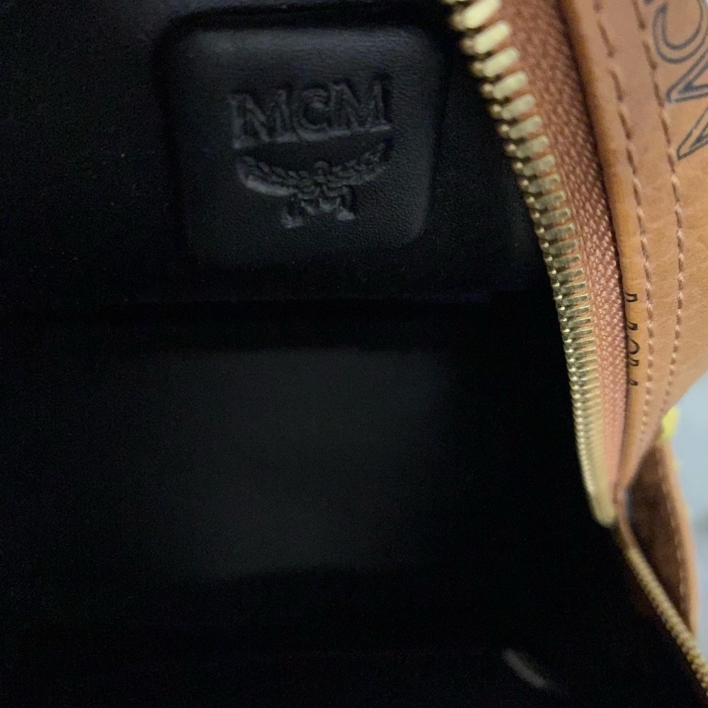 MCM Cognac Backpack with Black Accents - Picture 3 of 6
